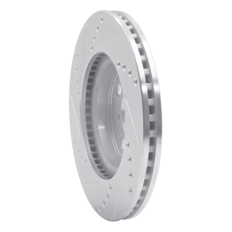 DFC 06-19 Scion IQ Front Right Drilled & Slotted Silver Brake Rotor