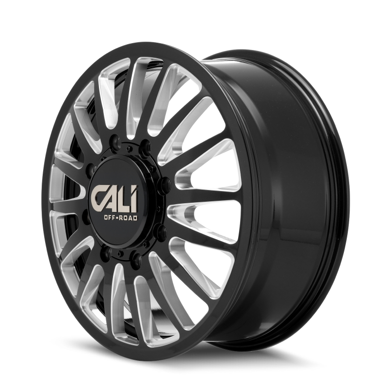Cali Off-Road 9110D Summit Dually 20x8.25 / 8x210 BP / -232mm OS / 154.2mm Hub Gls Blk Mill Wheel