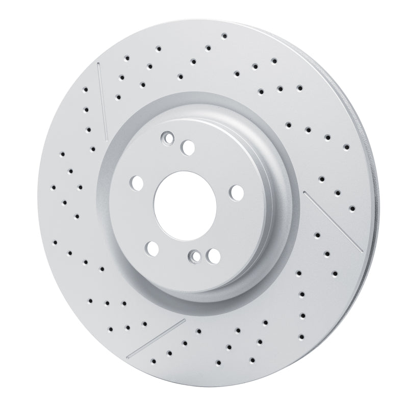 R1 2018-2025 Mercedes-Benz AMG GT 53 Rear GeoSPEC Coated Rotor - Drilled and Slotted