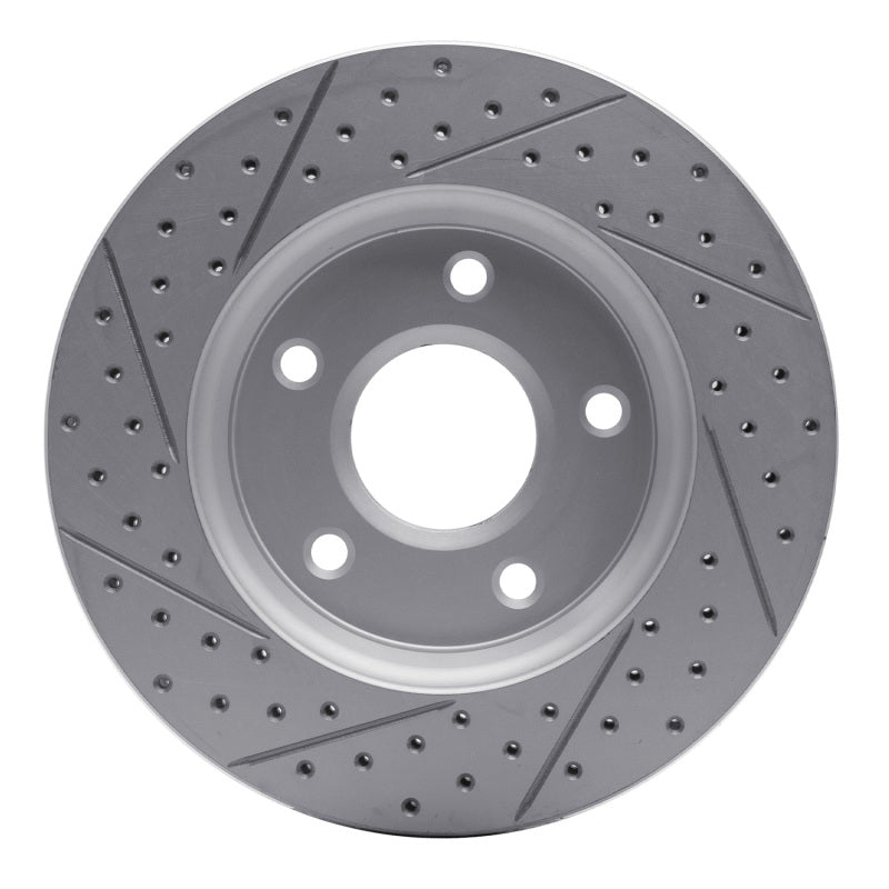 R1 08-16 Chrysler Town & Country Front Right Drilled & Slotted Geo-Carbon Rotor