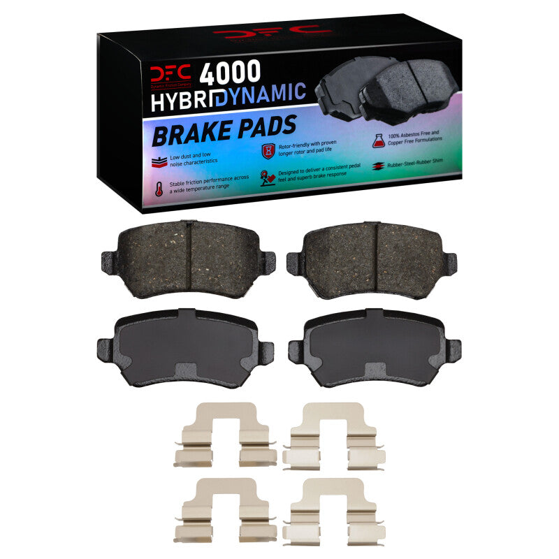 DFC 02-08 Chevrolet Zafira (Mexico) Rear 4000 HybriDynamic Brake Pads and Hardware Kit
