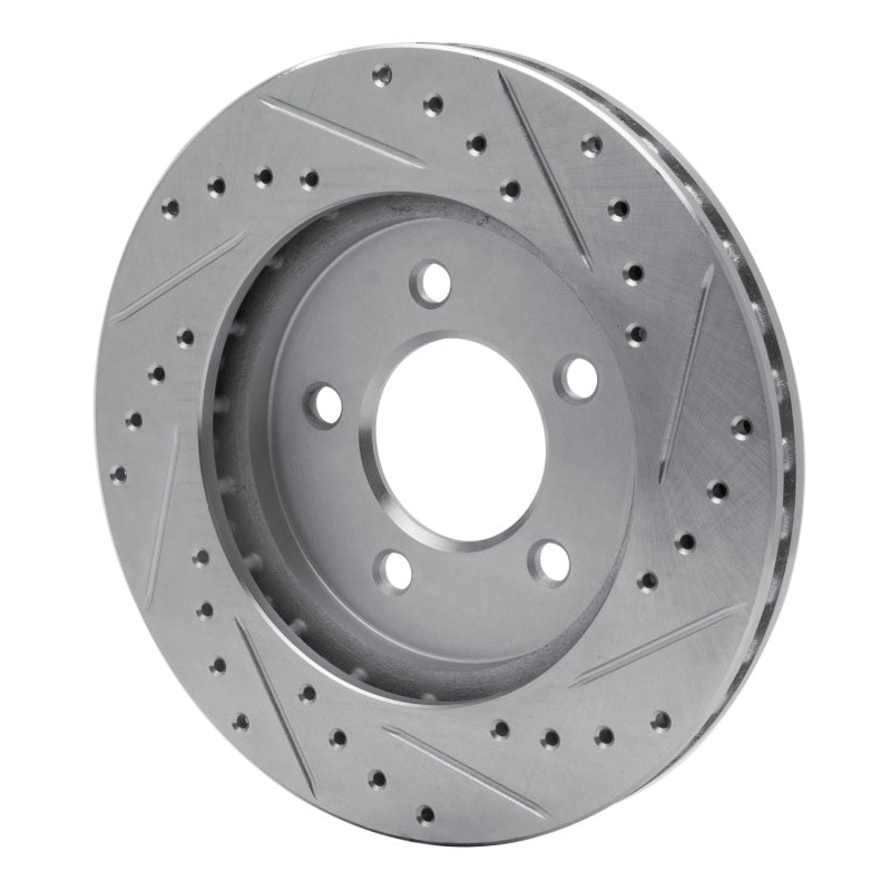 DFC 91-02 Chrysler Voyager Front Left Drilled & Slotted Silver Brake Rotor