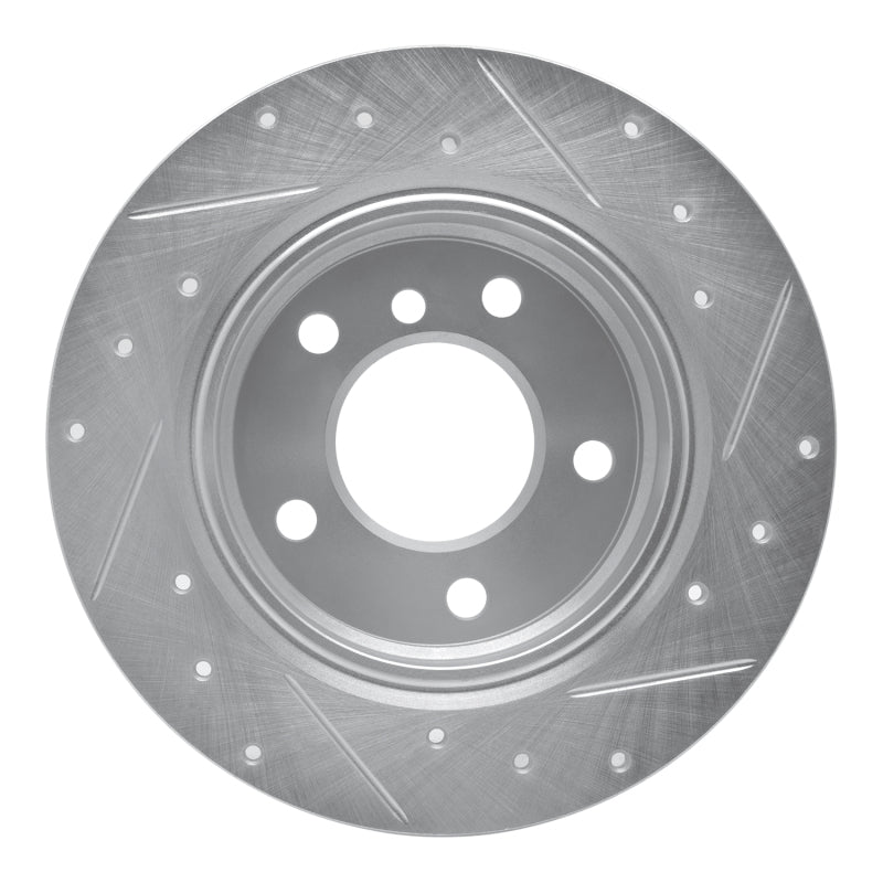 DFC 91-99 BMW 328is Rear Left Drilled & Slotted Silver Brake Rotor