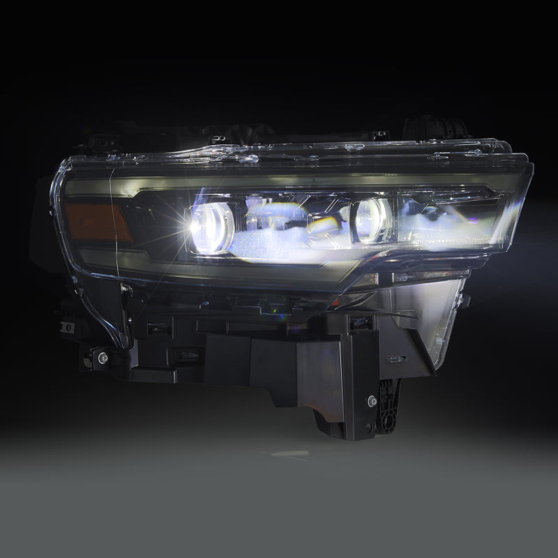 AlphaRex 25-26 Dodge Ram 1500 Luxx LED Proj Headlights -Alpha Black w/Activ Lit/Seq Signal/Switchbk