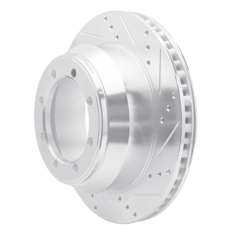 R1 99-07 Ford E-350 Super Duty Rear Right Drilled & Slotted Silver Brake Rotor
