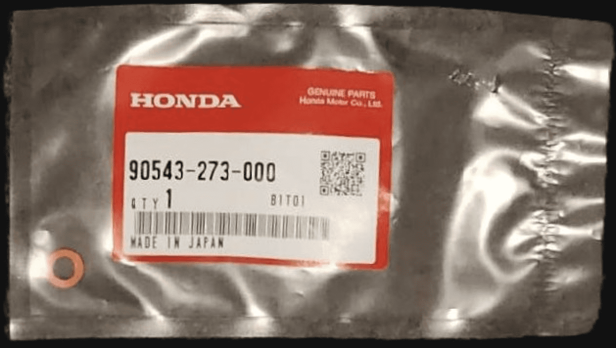 HONDA OEM Gasket, Front Fork Drain Valve/Washer image 0