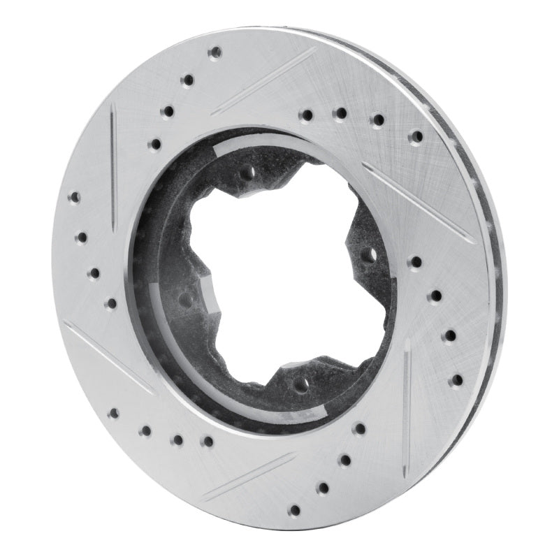 R1 90-97 Acura CL Front Right Drilled & Slotted Silver Brake Rotor