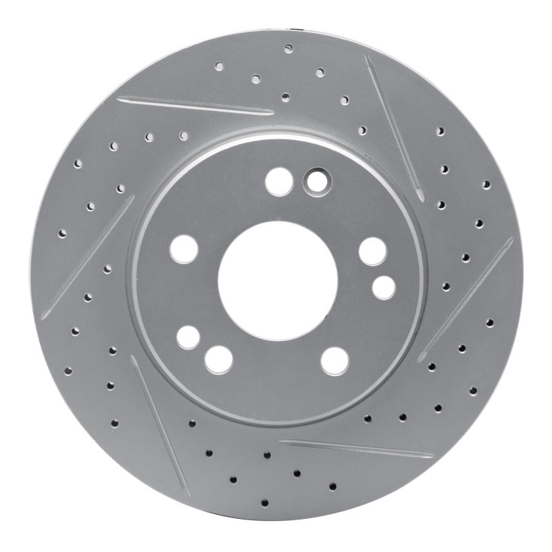 R1 84-95 Mercedes-Benz 300CE Front Right Drilled & Slotted Geo-Carbon Rotor