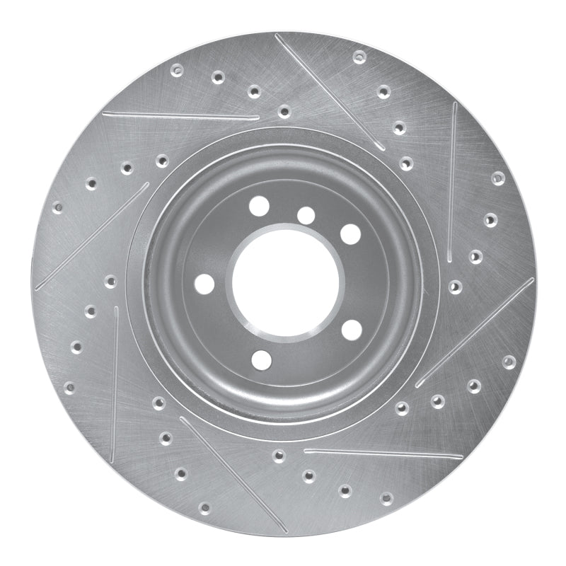DFC 11-16 BMW Z4 Front Left Drilled & Slotted Silver Brake Rotor