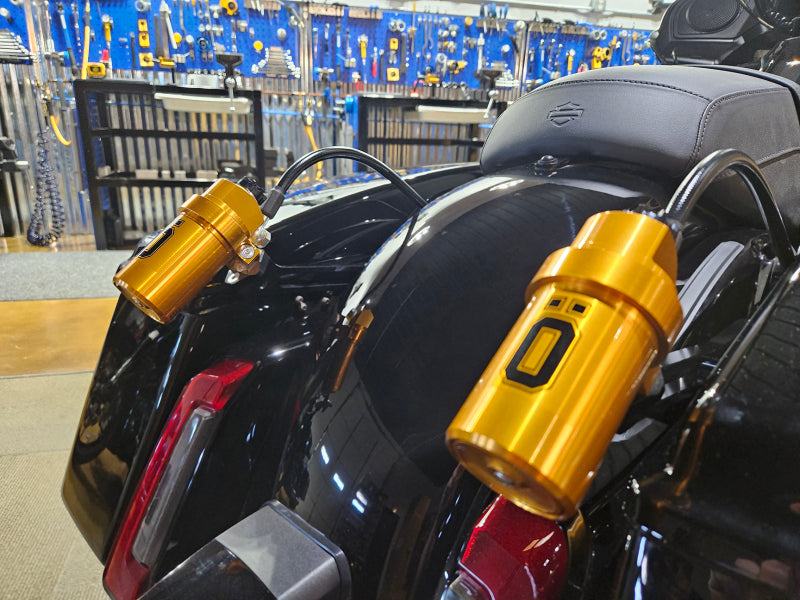 Ohlins 14-24 Harley FL Touring STX 36 Twin Blackline 13inShocks - Heavy Duty Springs