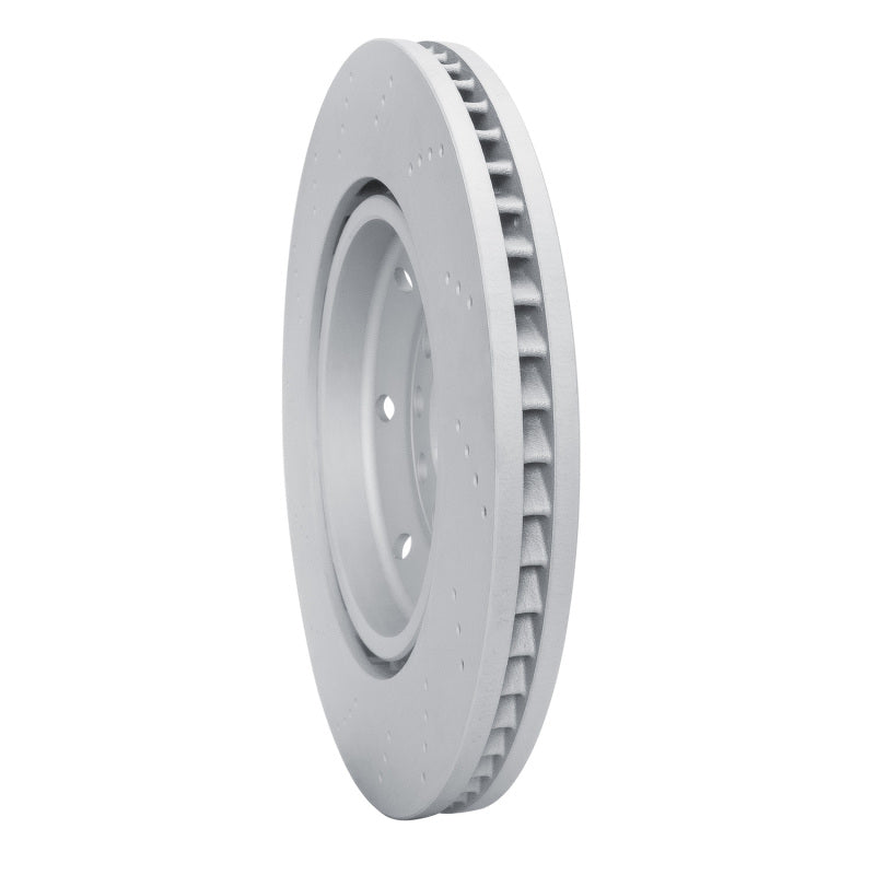 R1 03-04 Audi RS6 Right Front Drilled Carbon Alloy GeoMET Rotor