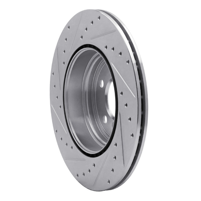 DFC 12-20 BMW 440I Coupe Rear Right Drilled & Slotted Silver Brake Rotor