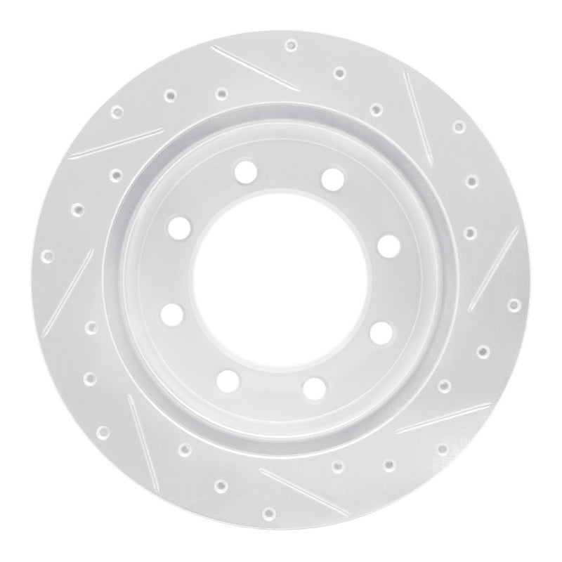 DFC 99-07 Ford E-350 Econoline Rear Left Drilled & Slotted Silver Brake Rotor