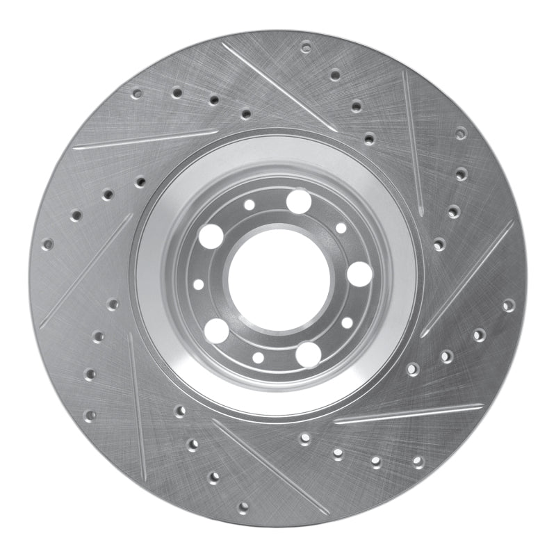DFC 03-09 Volvo XC90/S60 Front Left Drilled & Slotted Silver Brake Rotor