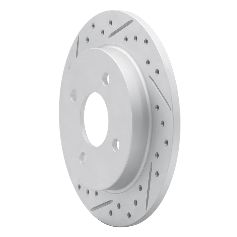 R1 16-25 Mazda MX-5 Miata Rear Left Drilled & Slotted Geo-Carbon Rotor