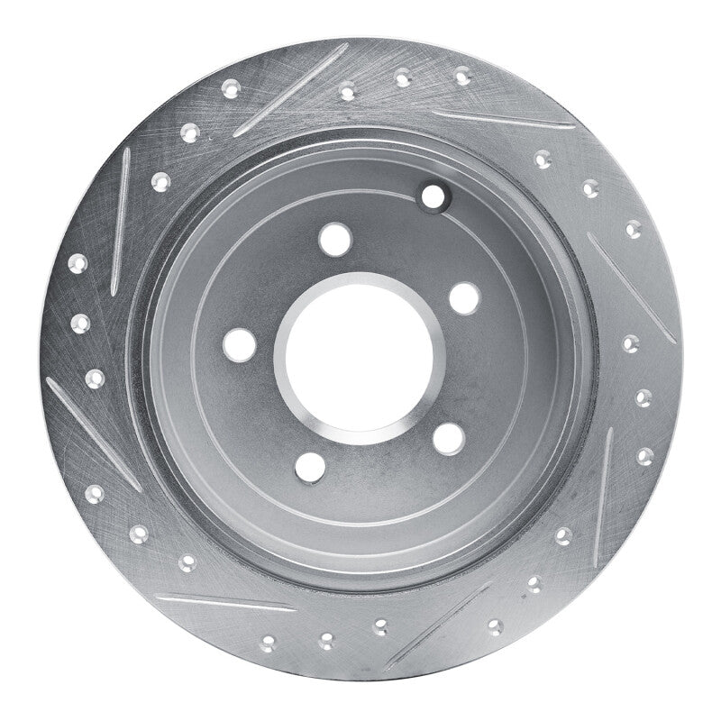 R1 01-07 Buick Rendezvous Rear Right Drilled & Slotted Silver Brake Rotor