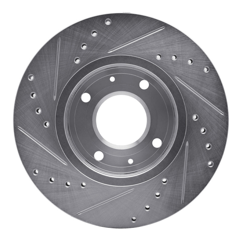 DFC 00-04 Volvo V40/S40 Front Right Drilled & Slotted Silver Brake Rotor