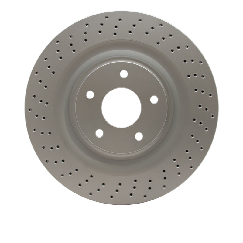 R1 06-13 Chevrolet Corvette Front Drilled GeoSPEC Coated Rotor
