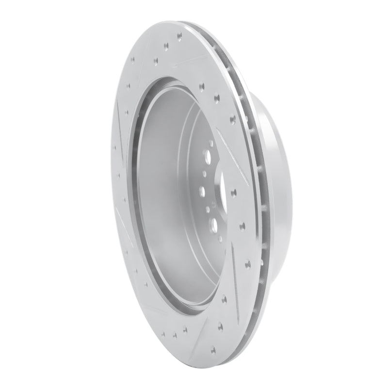 DFC 92-00 Lexus LS400 Rear Right Drilled & Slotted Silver Brake Rotor