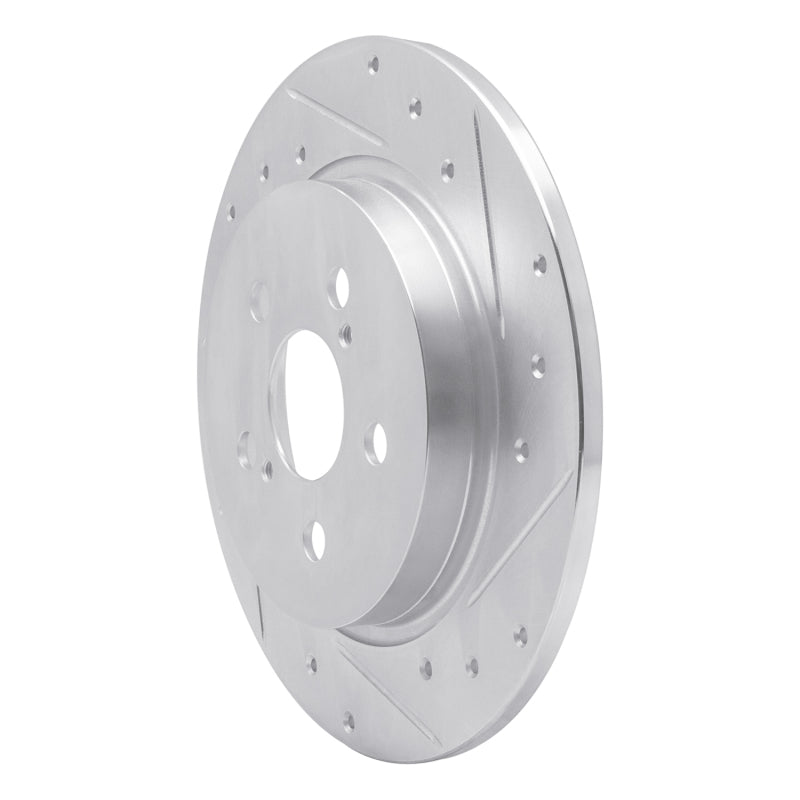 DFC 09-15 Toyota Corolla (Mexico) Rear Right Drilled & Slotted Silver Brake Rotor
