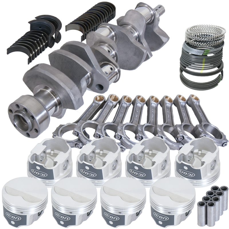 Eagle Chevy LT1 350 1Pc 3.480in Crank 5.700in I-Beam Rods -3.7cc 4.000in Pistons Rotating Assembly