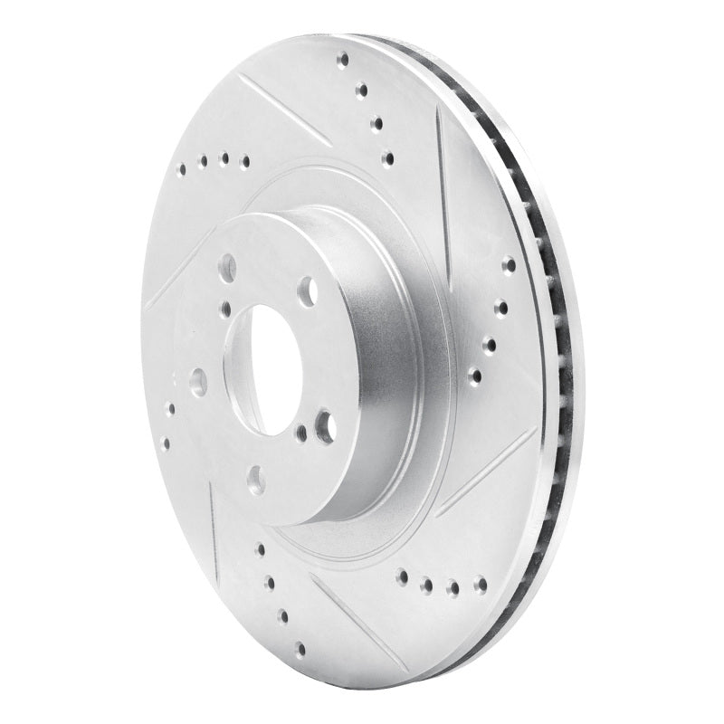DFC 04-25 Scion FR-S Front Right Drilled & Slotted Silver Brake Rotor