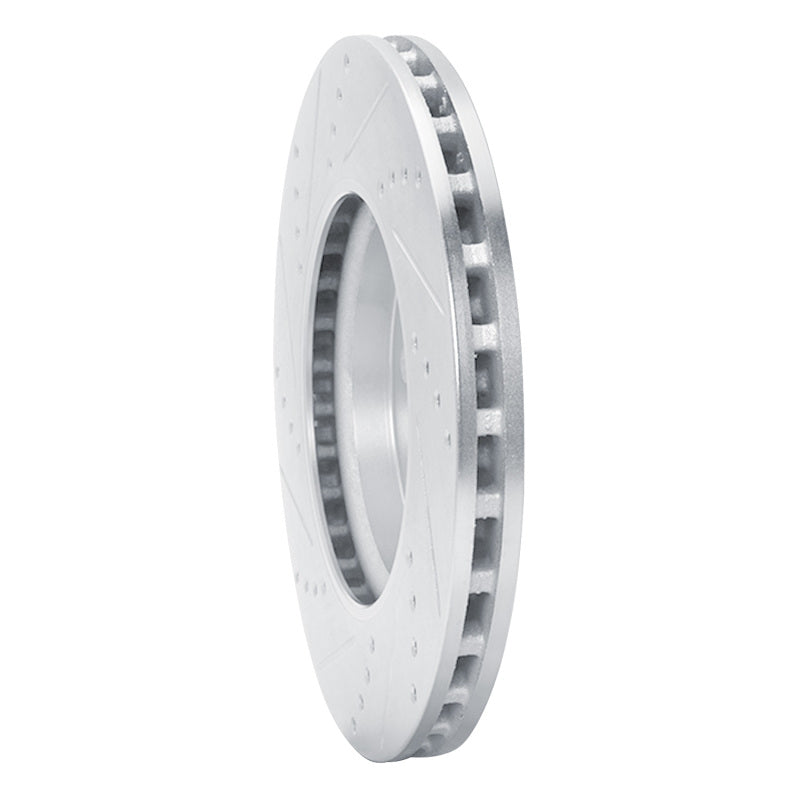 R1 06-11 Mercedes-Benz B200 Front Right Drilled & Slotted Silver Brake Rotor