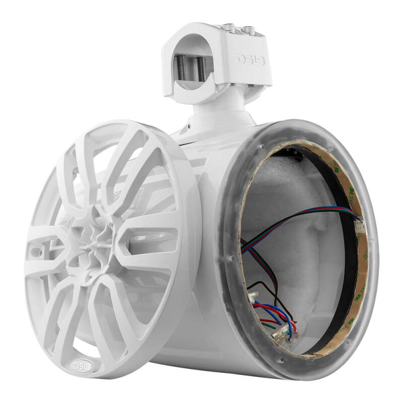 DS18 Marine And Psports Towers Speakers Not Included 8in RGB LED Lights White
