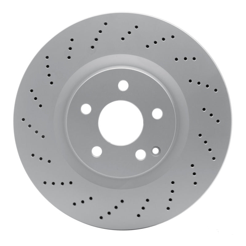 R1 10-17 Mercedes-Benz C250 Front Drilled GeoSPEC Coated Rotor