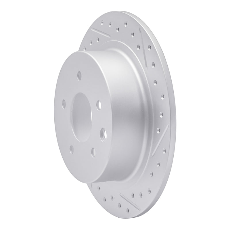 R1 02-25 Nissan Altima Rear Right Drilled & Slotted Geo-Carbon Rotor