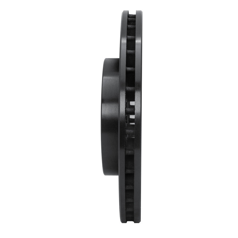 R1 90-90 Lexus LS400 Front Right Drilled & Slotted Black Brake Rotor
