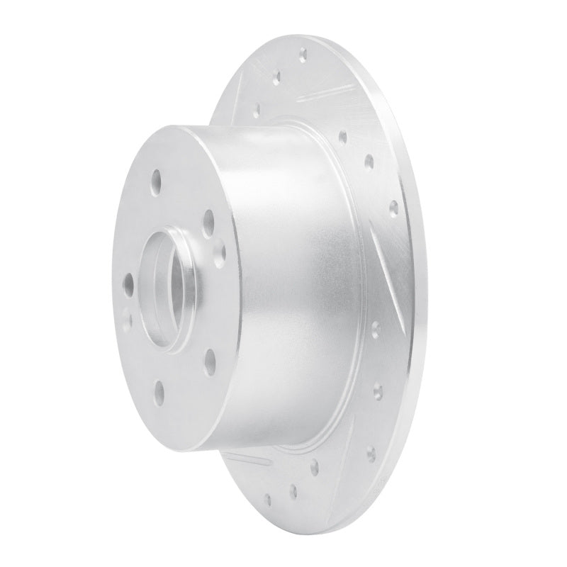 R1 96-98 Acura TL Rear Left Drilled & Slotted Silver Brake Rotor