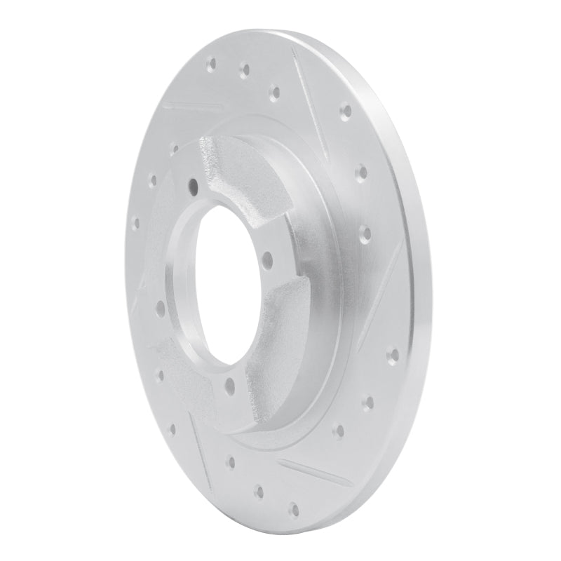 DFC 82-86 Nissan Tsuru (Mexico) Front Right Drilled & Slotted Silver Brake Rotor