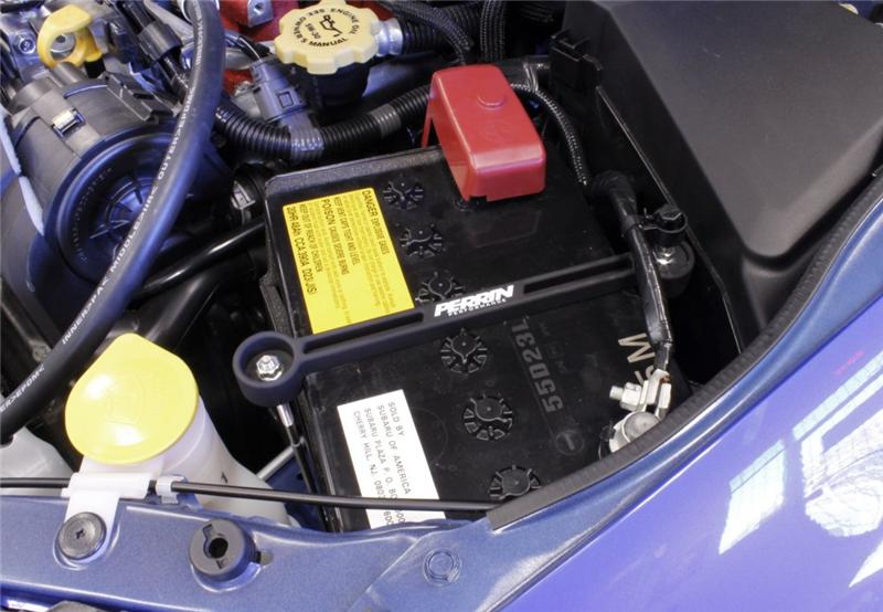 PERRIN 02-25 Subaru Impreza/WRX/STI & 13-26 Crosstrek/BRZ/FR-S/GR86/GR86 Battery Tie Down - Black