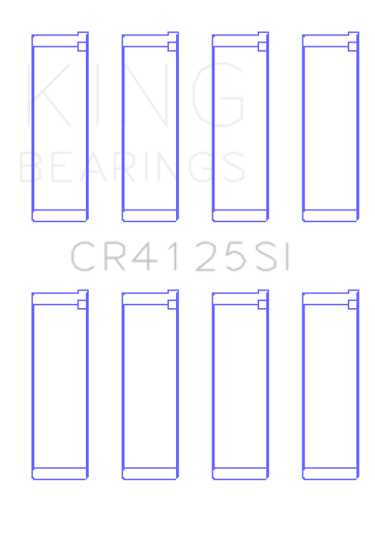 King Subaru EJ20/EJ22/EJ25 (Including Turbo) Silicone Bi-Metal Alum Rod Bearing Set - Size STD