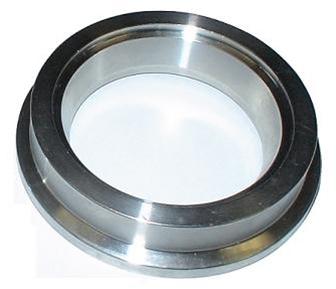 Torque Solution Stainless Steel V-Band Clamp & Flange Kit - 2in (50mm)