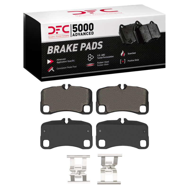 DFC 07-13 Porsche 911 Rear 5000 Advanced Low Metallic Brake Pads and Hardware Kit
