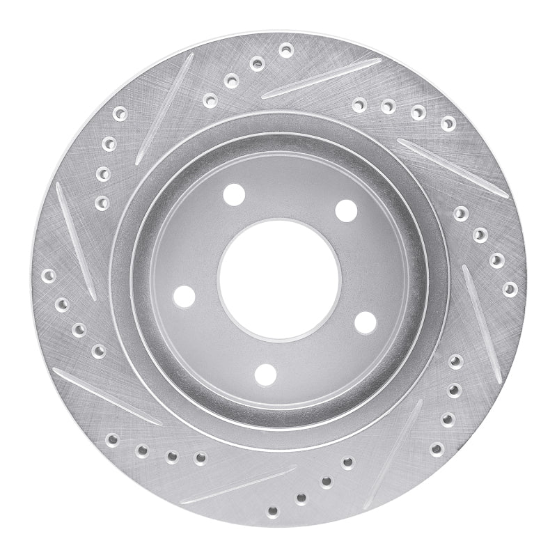 DFC 94-01 Buick Regal Front Right Drilled & Slotted Silver Brake Rotor