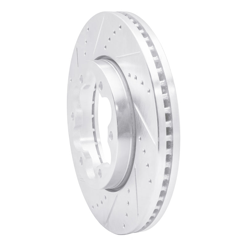 R1 03-06 Renault Laguna (Mexico) Front Left Drilled & Slotted Silver Brake Rotor