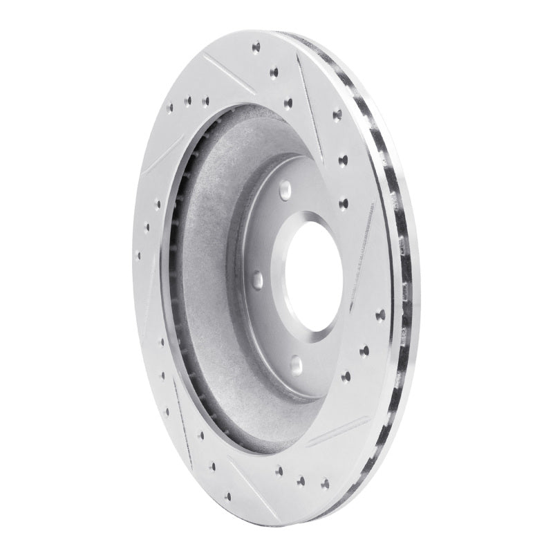 R1 88-94 Chevrolet Corvette Front Left Drilled & Slotted Silver Brake Rotor