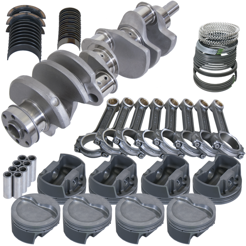 Eagle Ford 351W 4.000in Crank 6.250in I-Beam Rods -20cc Inv Dome 4.040in Pistons Balanced Assembly