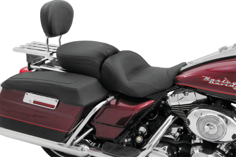 Mustang 97-07 Harley Rd King,06-07 Str Glide,00-05 Eagle Lowdown Touring 1PC Seat - Black