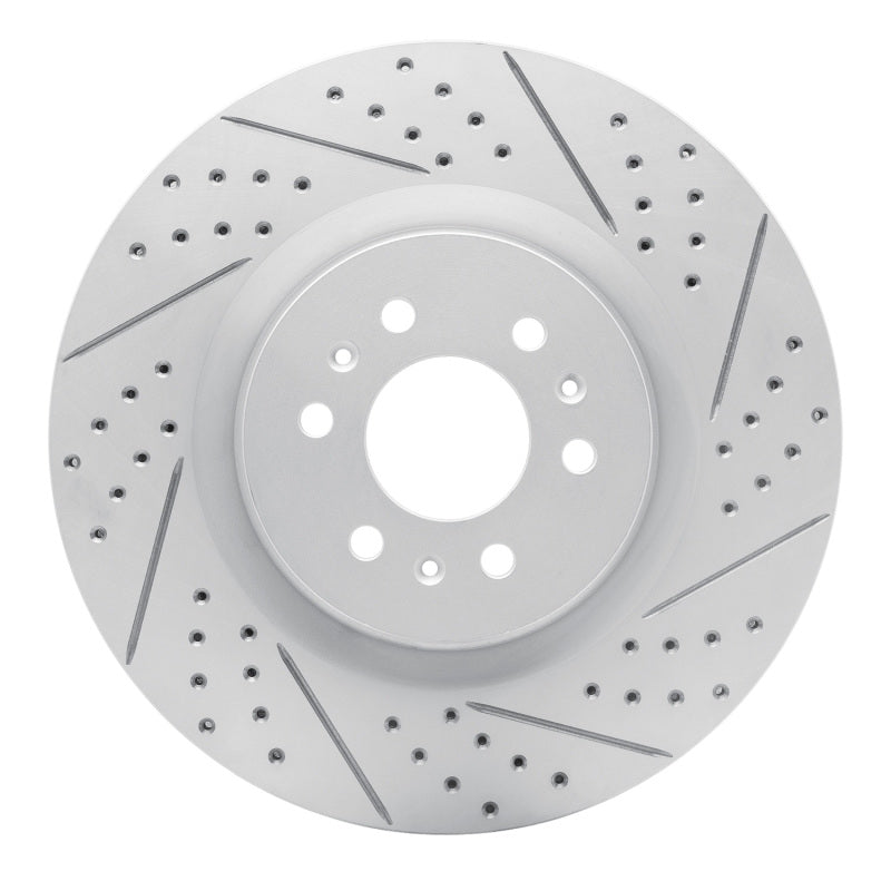 R1 04-11 Cadillac Cts Front Right Drilled & Slotted Geo-Carbon Rotor