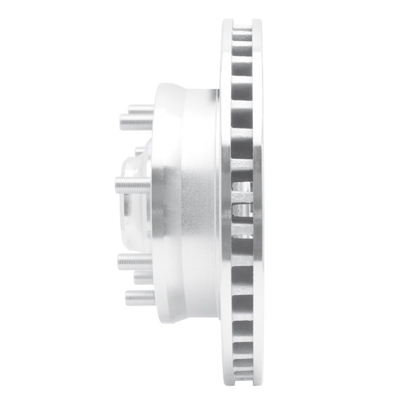 R1 71-95 Chevrolet G30 Front Right Drilled & Slotted Silver Brake Rotor