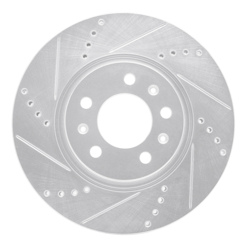 DFC 06-10 Pontiac Solstice Front Left Drilled & Slotted Silver Brake Rotor