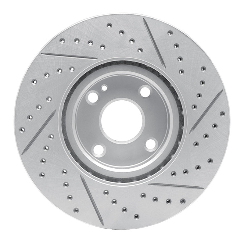 R1 16-25 Mazda MX-5 Miata Front Left Drilled & Slotted Geo-Carbon Rotor