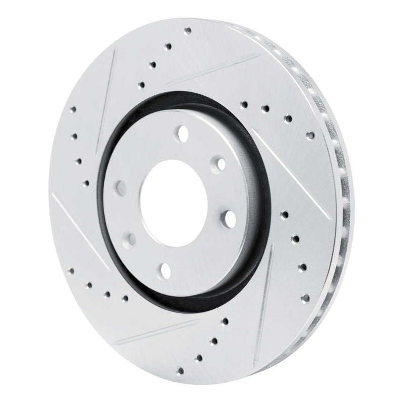 R1 03-25 Peugeot Partner (Mexico) Front Left Drilled & Slotted Silver Brake Rotor
