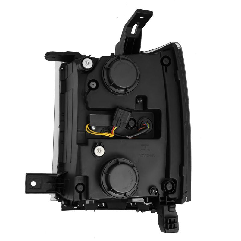 AlphaRex 14-15 Chevy 1500 PRO-Series Projector Headlights, Alpha-Black w/ Sequential Signal & DRL