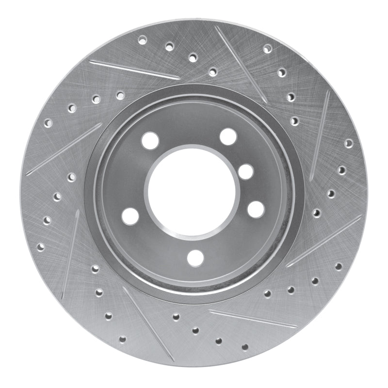 R1 99-08 BMW 325CI (USA/Canada) Front Left Drilled & Slotted Silver Brake Rotor