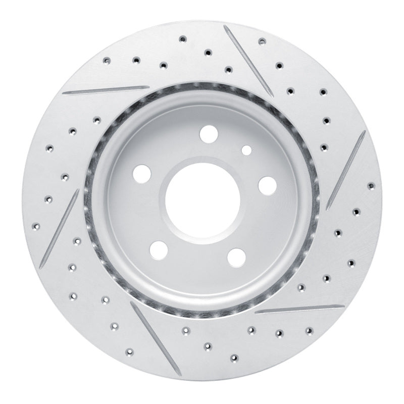 R1 19-25 Buick Envision Rear Left Drilled & Slotted Geo-Carbon Rotor